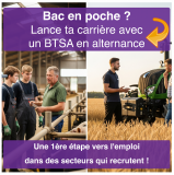Bac en poche ? Lance ta carrière avec un BTSA en alternance !
